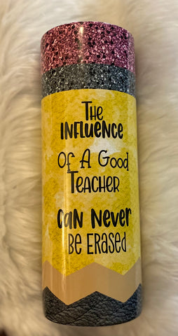 The “Pencil” 20 oz Double Wall Stainless Steel Teacher Appreciation Tumbler