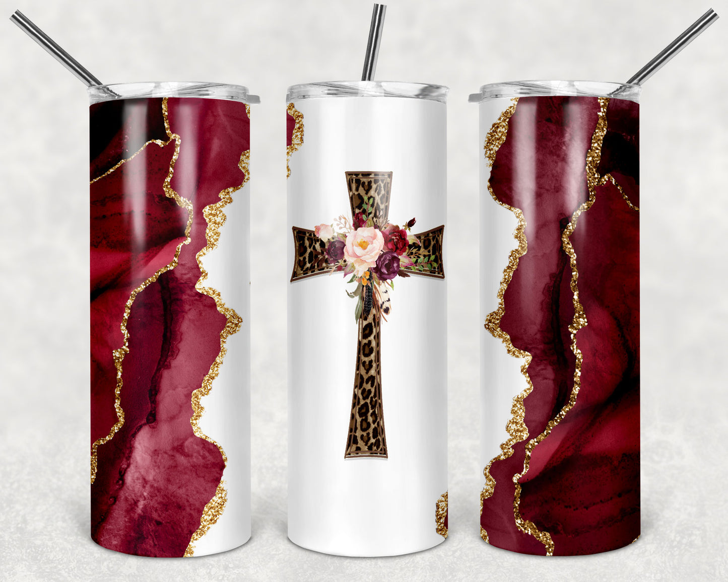 The "Cross" 20 oz Stainless Steel Double Wall Tumbler