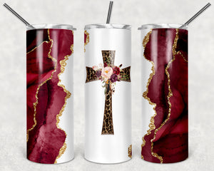 The "Cross" 20 oz Stainless Steel Double Wall Tumbler