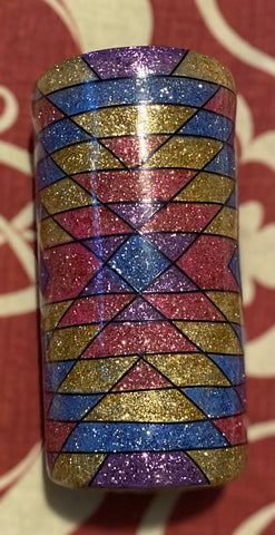 The “Slim Aztec” 12 oz Double Wall Stainless Steel Tumbler