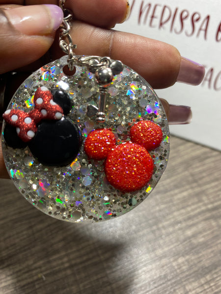 Jeep Girl/Mouse Ears 3D keychains
